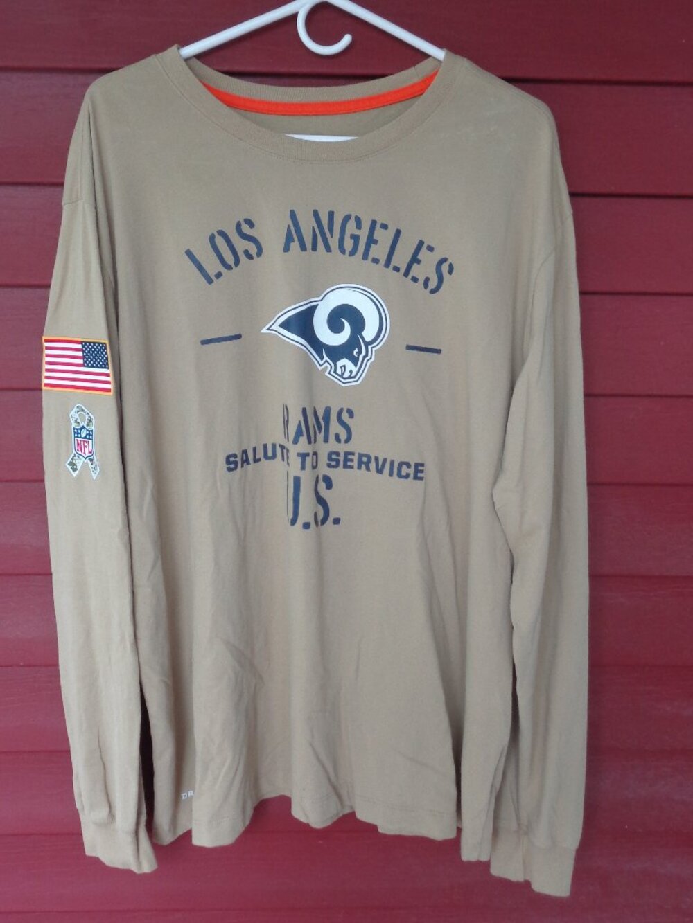 Los Angeles Rams SALUTE TO SERVICE Nike Dri-Fit Shirt